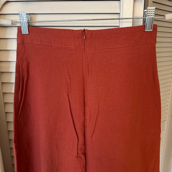 Rust/Terracotta - Flutter Crop Top & Maxi Skirt Set - XS - Picture 6 of 8
